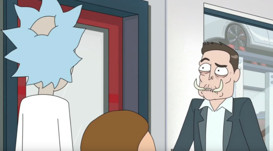 Кадр из мультсериала Rick and Morty
