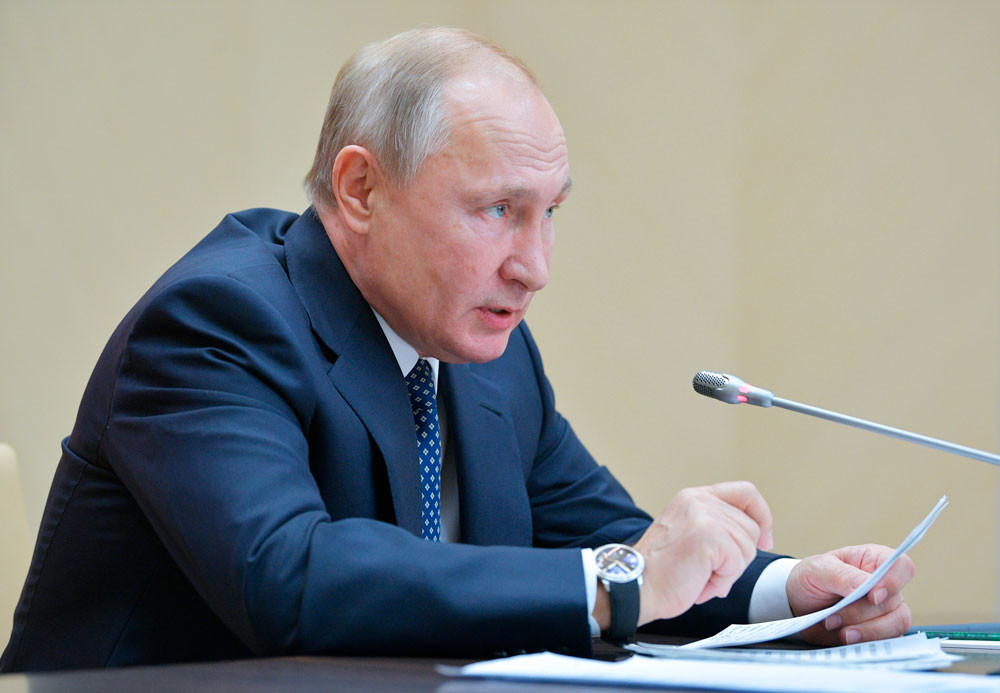 Президент России Владимир Путин. Фото © Alexei Druzhinin, Sputnik, Kremlin Pool Photo via AP
