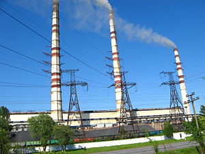 Бурштынская тепловая электростанция. Фото © Wikipedia
