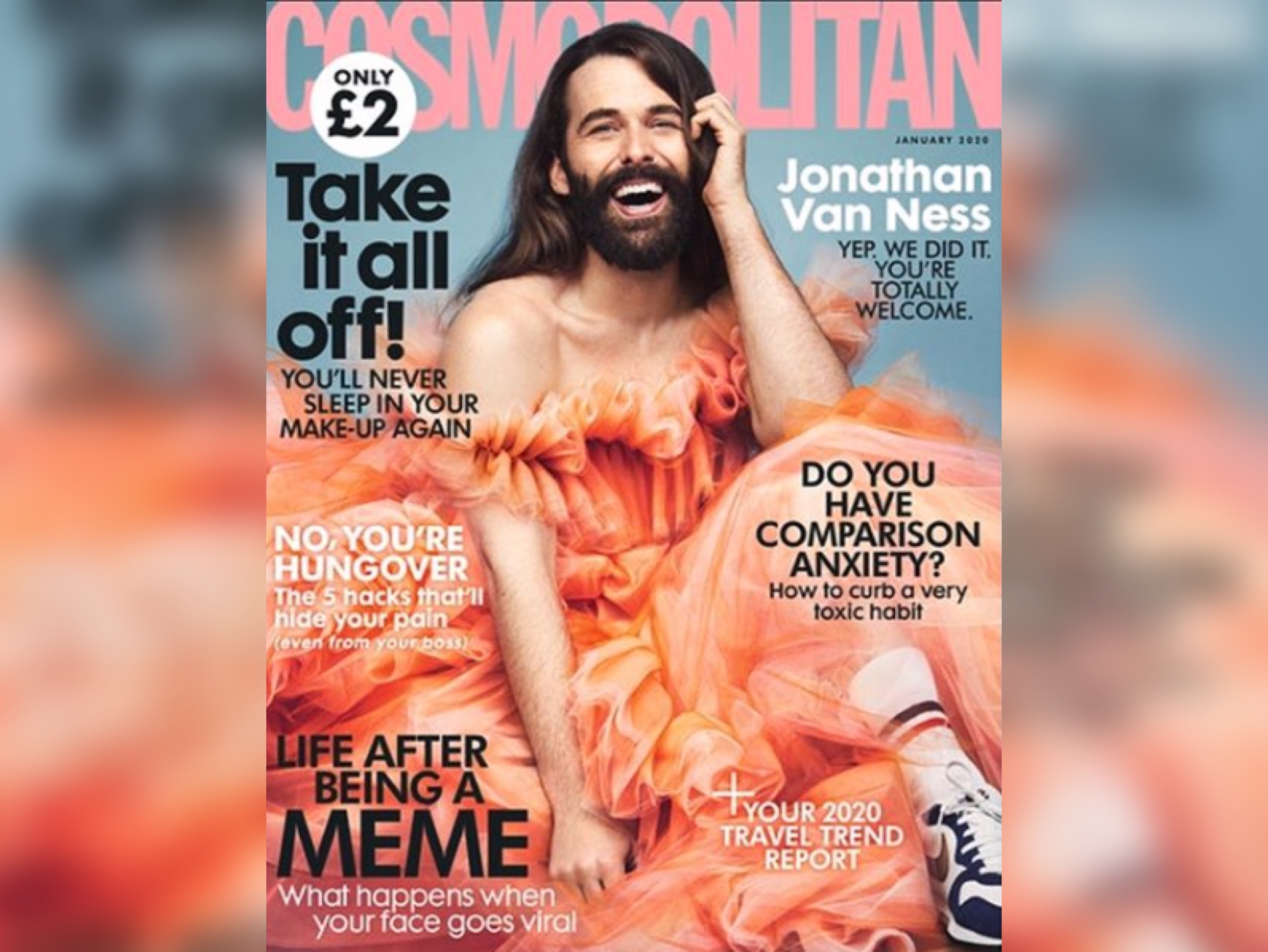 Для обложки Cosmopolitan впервые за 35 лет снялся мужчина