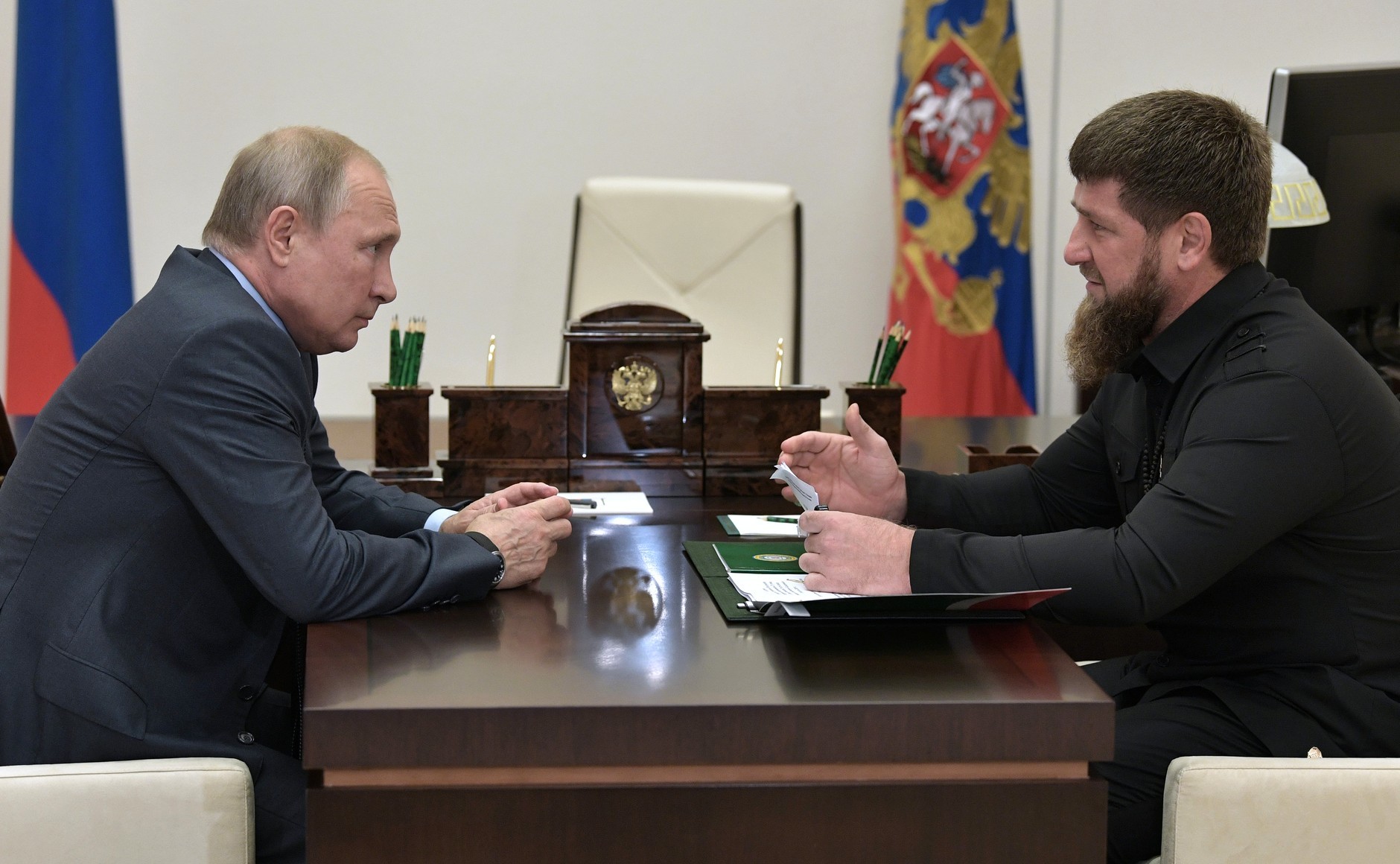 Президент России Владимир Путин и глава Чечни Рамзан Кадыров. Фото © Kremlin
