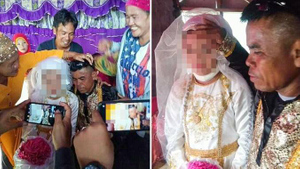 Сеть шокировали снимки со свадьбы 13-летней девочки, которую выдали замуж за 48-летнего фермера