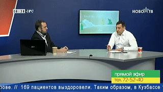 Мэр Новокузнецка во время эфира на телевидении плюнул на пол. Но всё оказалось иначе — видео