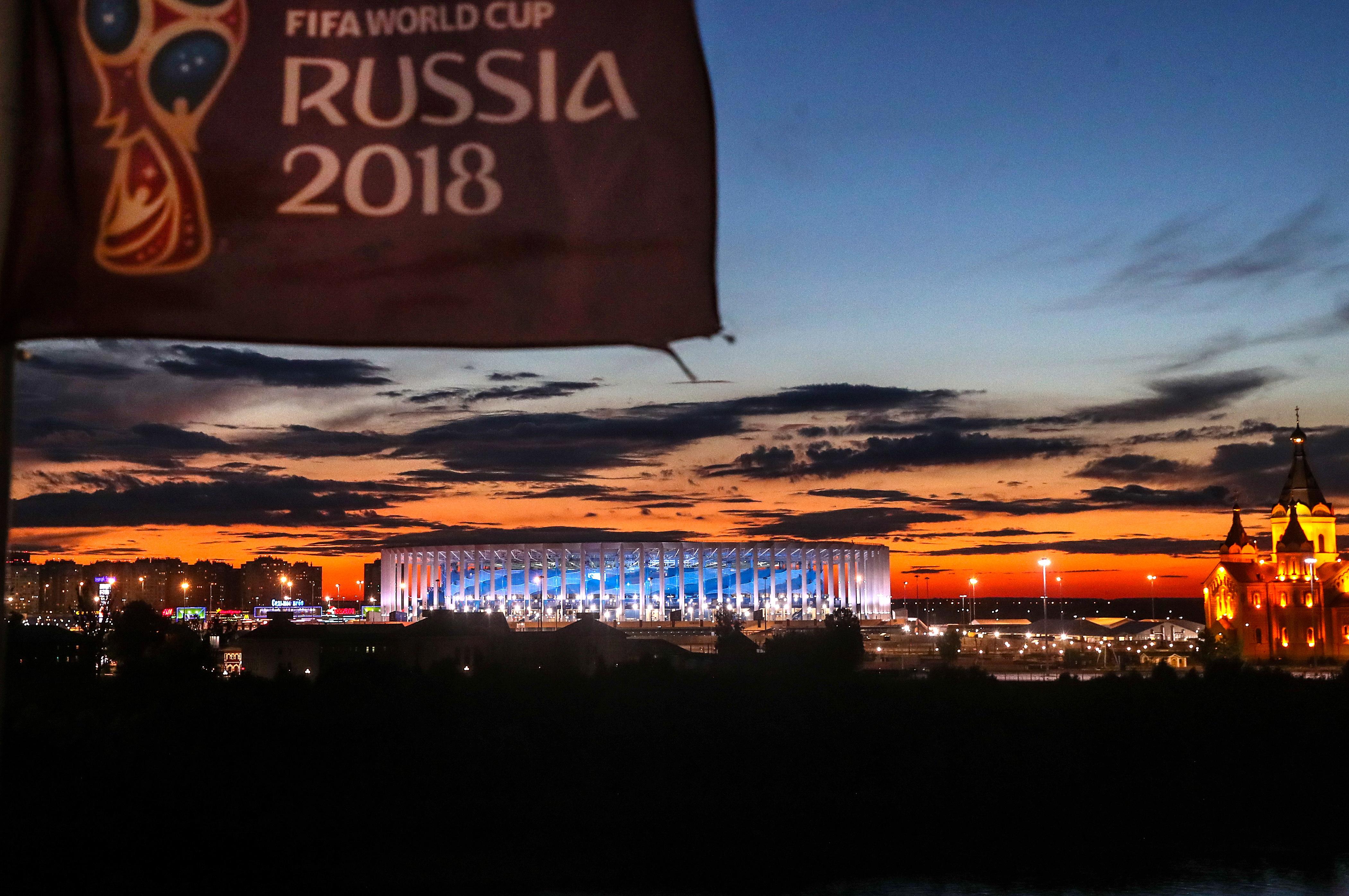 Вид на стадион в Нижнем Новгороде. Фото © ТАСС / Валерий Шарифулин