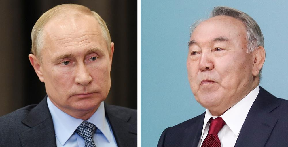 Путин выразил поддержку заболевшему коронавирусом Назарбаеву