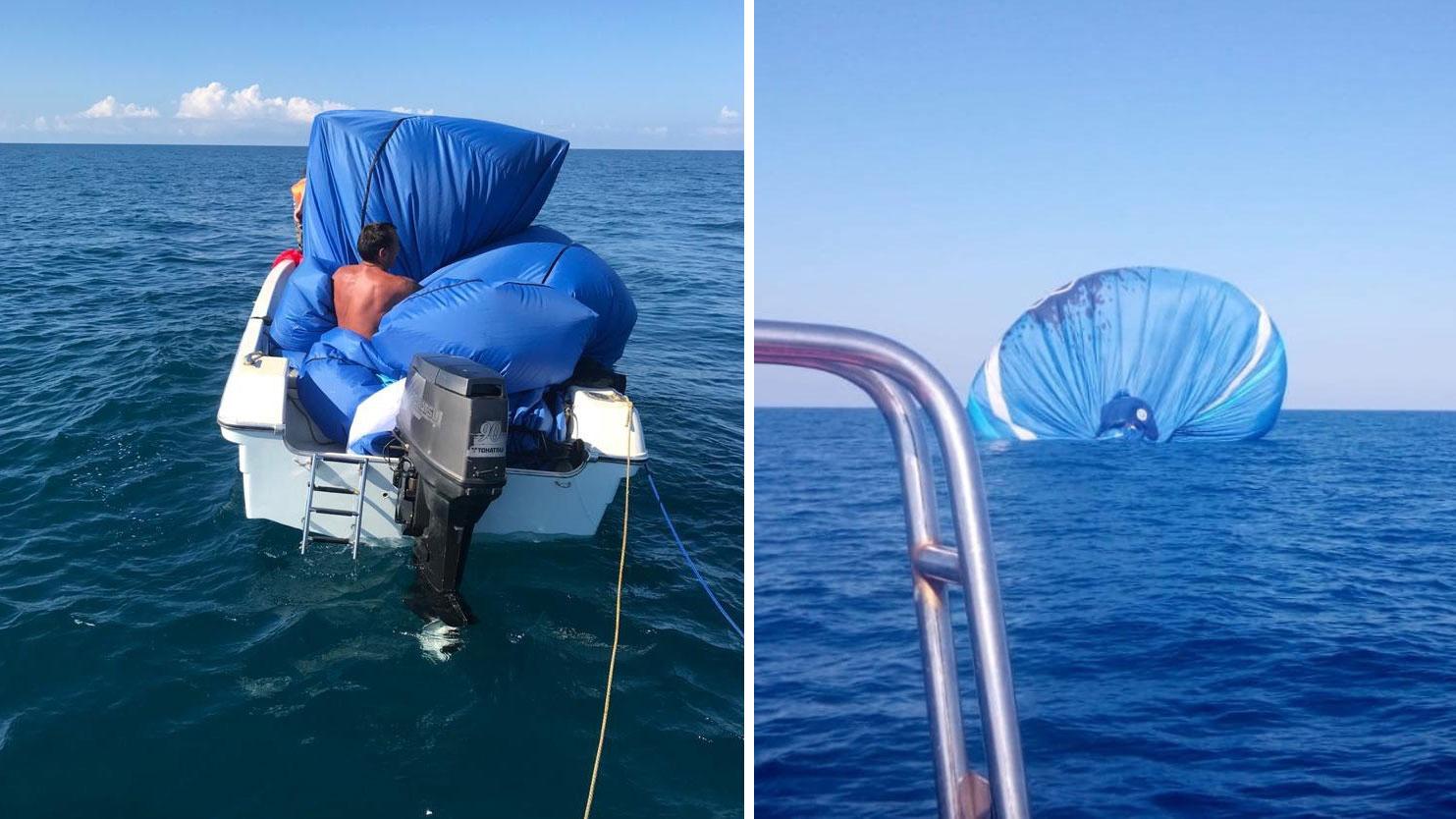 Воздух тонет. Шары упали в море. Упал воздушный шар Сочи. Аварии на море 2021. Воздушный шар тонет фото.