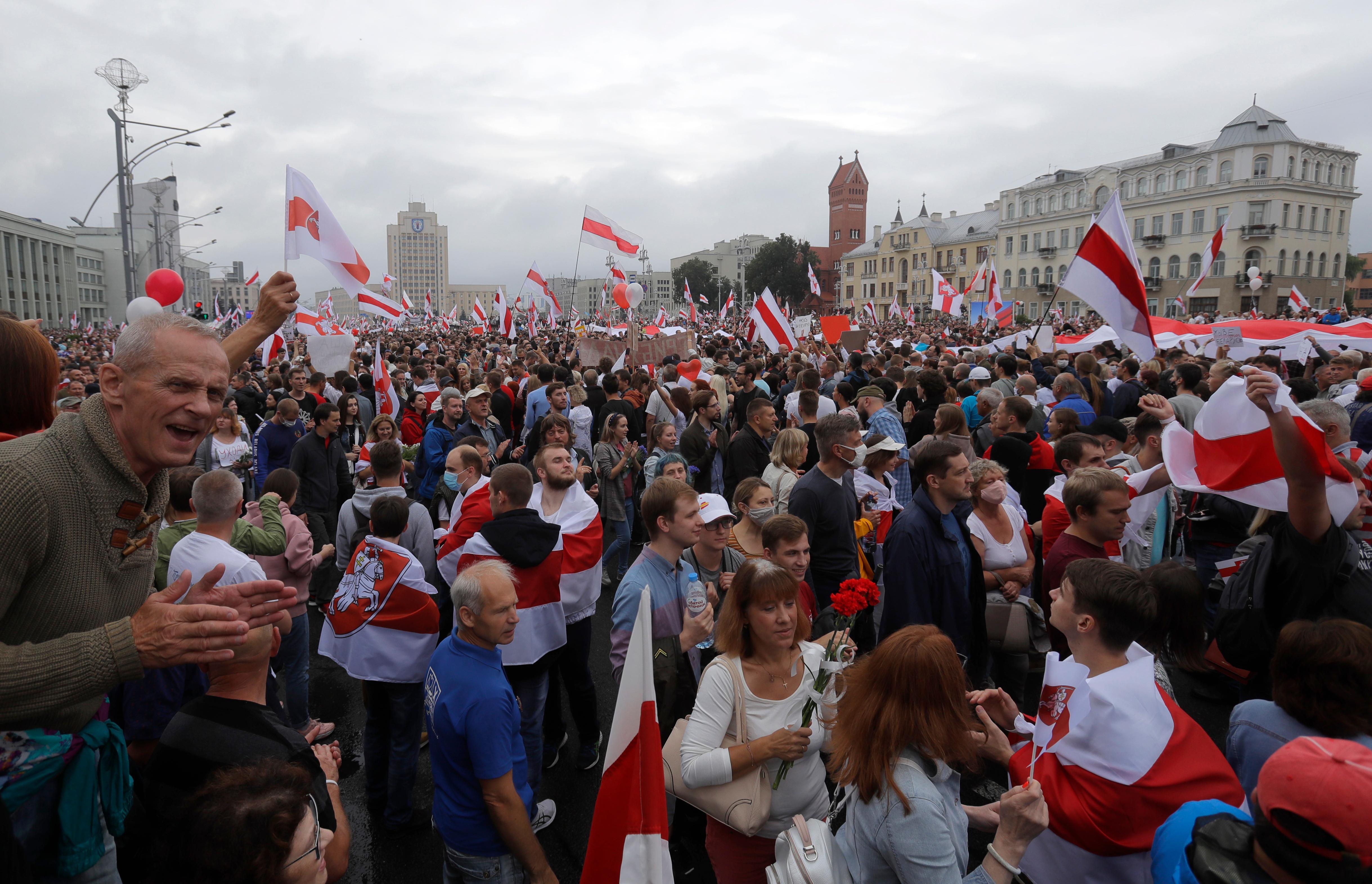 В Минске никого не задержали во время протестных митингов в воскресенье