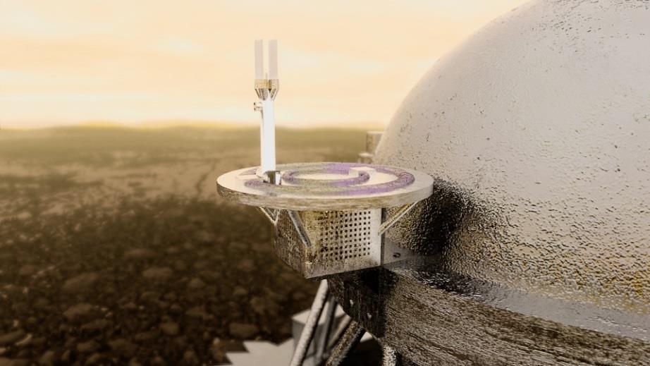 Малая долгоживущая станция LLISSE, закреплённая на российском посадочном модуле. Фото © NASA Glenn Research Center