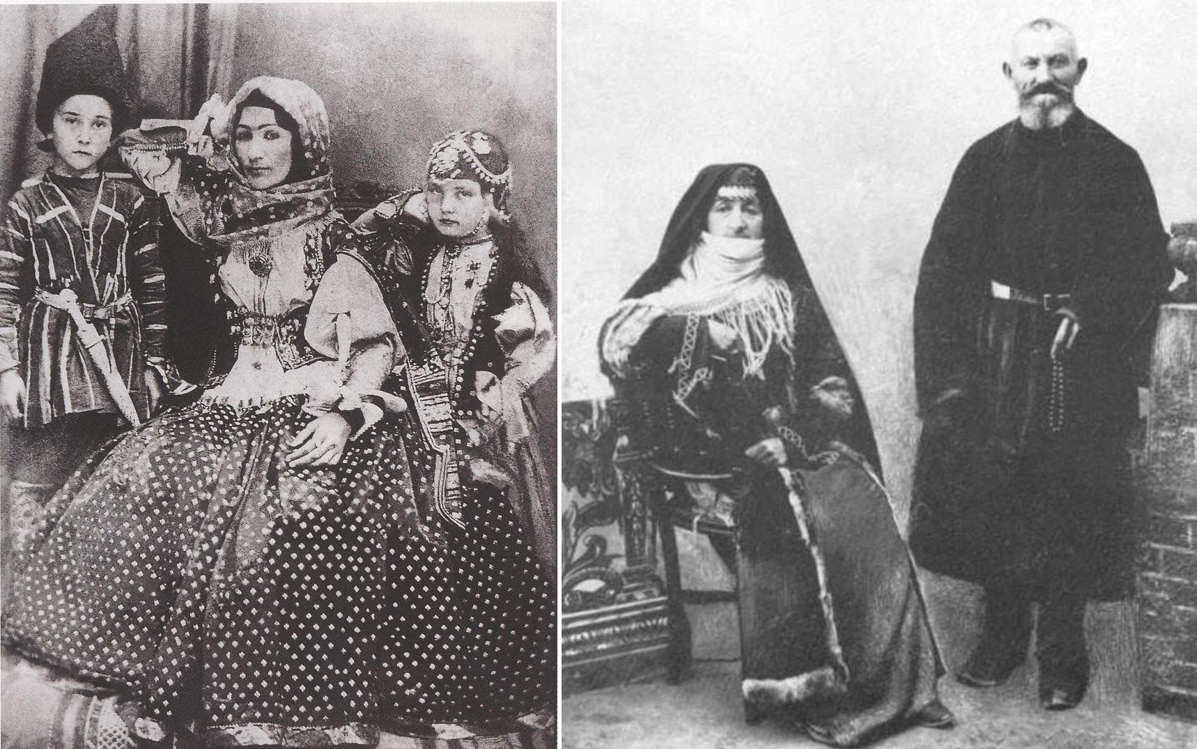 Уроженка Шуши азербайджанская поэтесса Хуршидбану Натаван с детьми / Армяне из Шуши, начало XX века. Фото ©&nbsp;Wikipedia