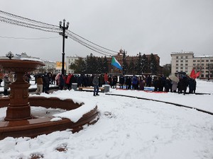Несанкционированная акция в Хабаровске собрала около 300 человек