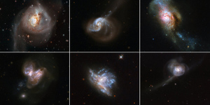 Красота из хаоса. NASA опубликовало снимки шести столкновений галактик
