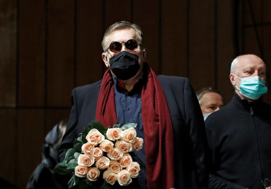 Станислав Садальский во время церемонии прощания с Борисом Грачевским. Фото © ТАСС / Артём Геодакян