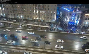 В Москве из-за незаконного митинга ограничено движение на нескольких улицах