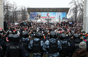 Песков назвал беспрецедентным уровень насилия со стороны участников незаконной акции 23 января