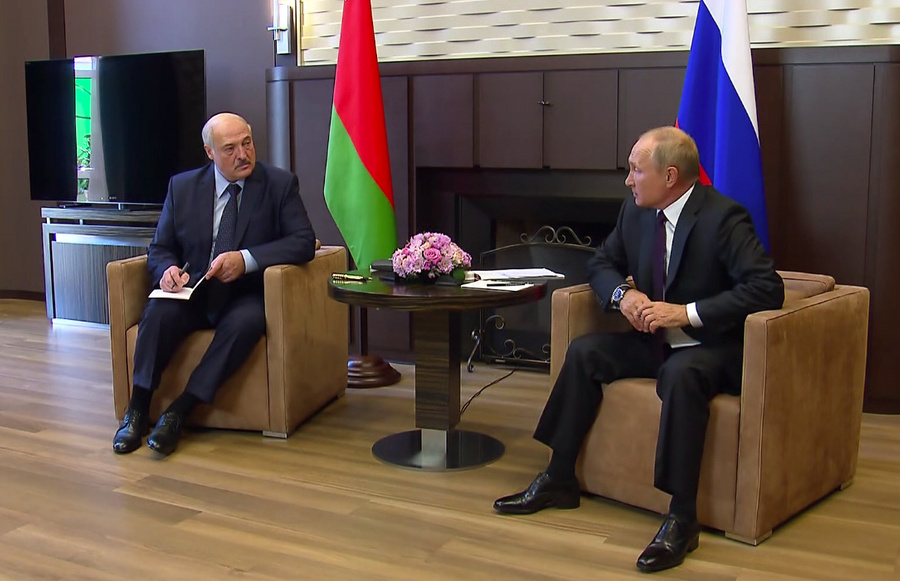 Путин и Лукашенко на встрече в Сочи в сентябре 2020 года. Архивное фото © Kremlin