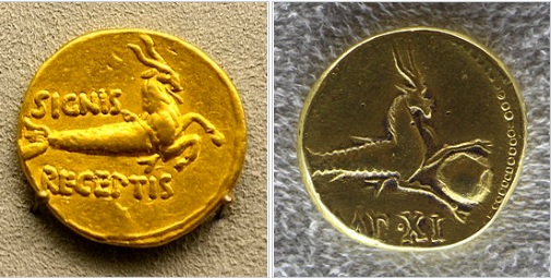 Монеты Римской империи в эпоху Октавиана Августа. Изображения © Wikimedia Commons