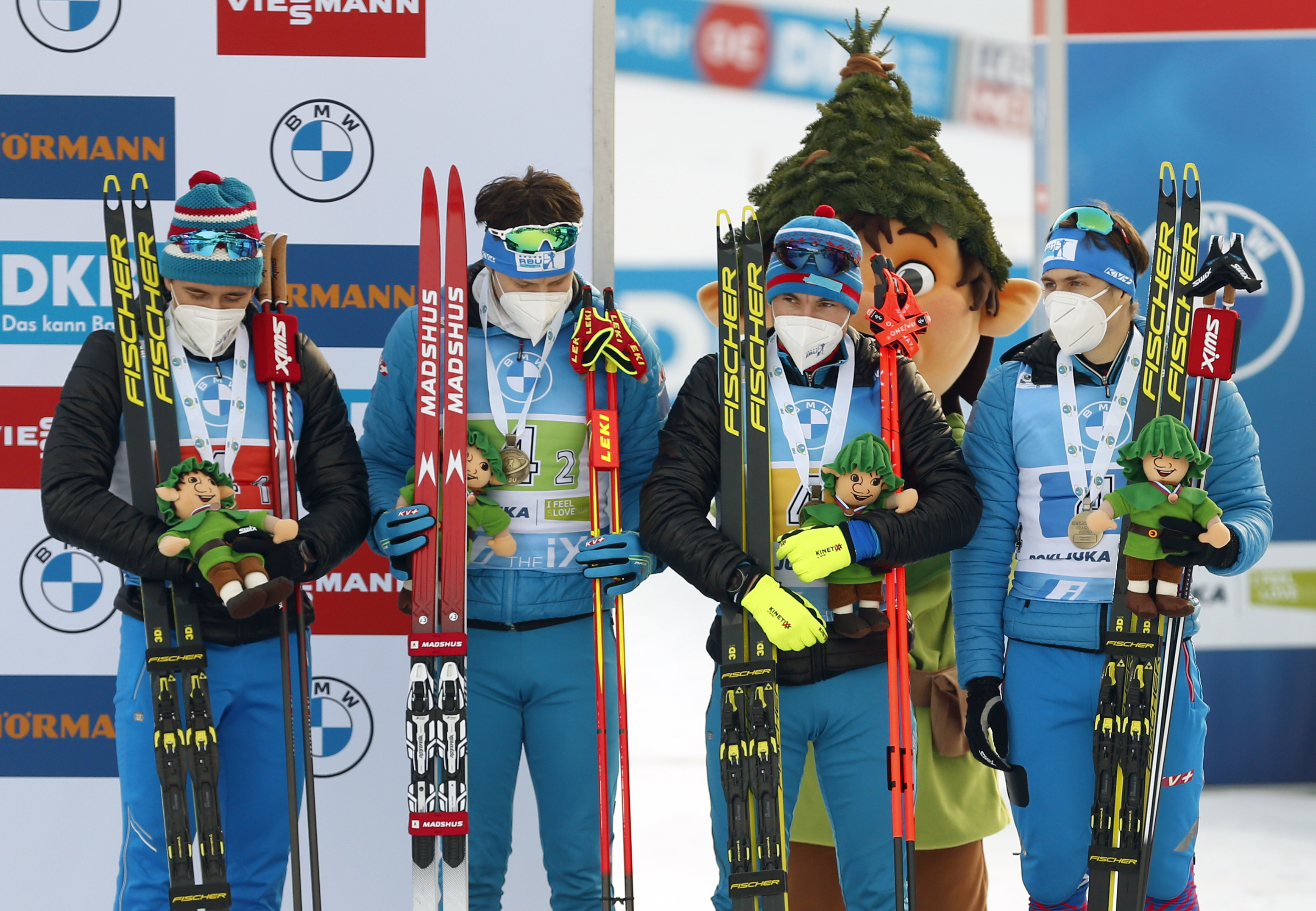 Первая медаль: российские биатлонисты выиграли бронзу чемпионата мира