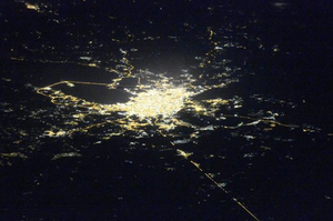Из космоса сделали редкое фото Санкт-Петербурга