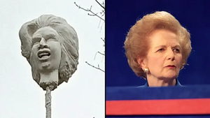 Их ответ нашей Алёнке: в Британии установили пугающий "памятник" Маргарет Тэтчер