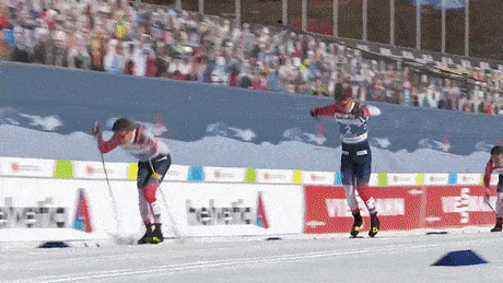 Российский лыжник Большунов стал четвёртым в спринте на чемпионате мира в Германии — видео