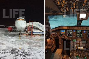 Во время рейса из Москвы в Магнитогорск у самолёта начало трескаться лобовое стекло