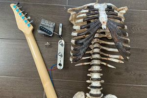 Музыкант сделал себе гитару, но в качестве материала взял скелет дяди, который умер 30 лет назад