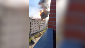 В Ижевске на крыше многоэтажки произошёл взрыв