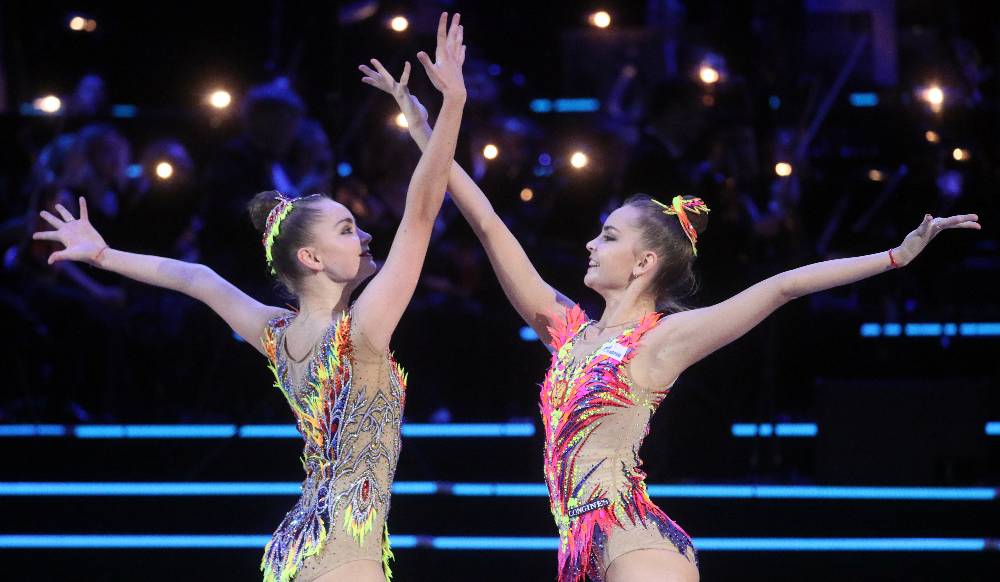 Сёстры Аверины вышли в финал ЧМ по художественной гимнастике