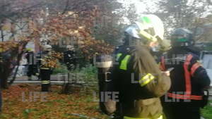 Лайф публикует видео с места пожара в доме престарелых в Новой Москве