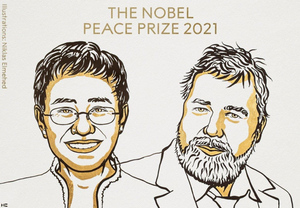 Нобелевскую премию мира присудили филиппинской журналистке и главреду "Новой газеты" Дмитрию Муратову