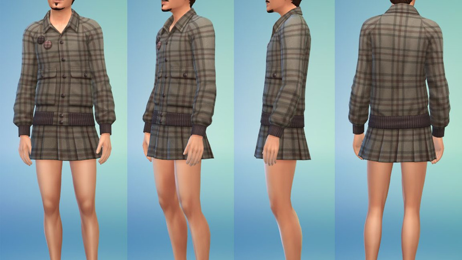 В Sims 4 решили добавить юбки для мужчин. Фото © Sims 4