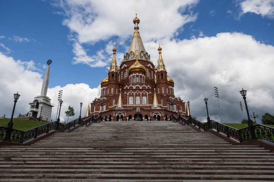 Собор Святого Архистратига Михаила в Ижевске. Фото © ТАСС / Егор Алеев