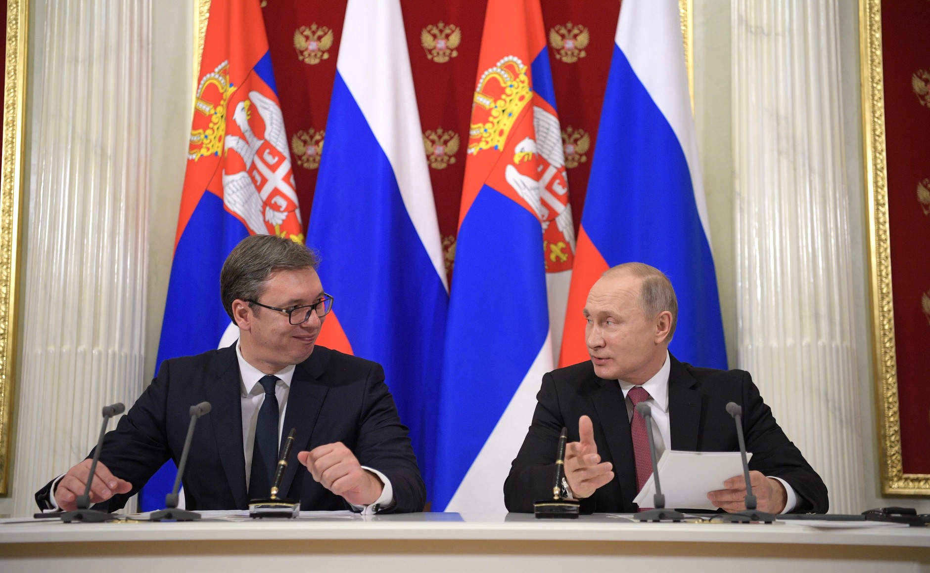 Песков раскрыл, какие темы Путин и Вучич обсудят на встрече в Сочи