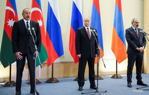 Опубликован полный текст заявления Путина, Алиева и Пашиняна по итогам встречи по Карабаху