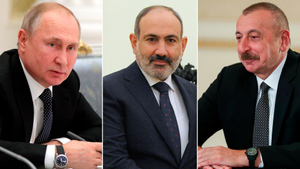 В Сочи начались переговоры Путина, Пашиняна и Алиева