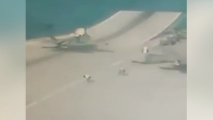 Не пролетел и пары метров: Падение истребителя F-35 с британского авианосца попало на видео