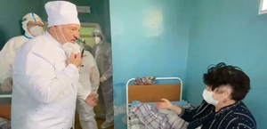 Лукашенко снял маску в красной зоне и подтвердил, что в больнице не двойник