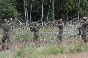 Около 50 мигрантов штурмом прорвались в Польшу из Белоруссии