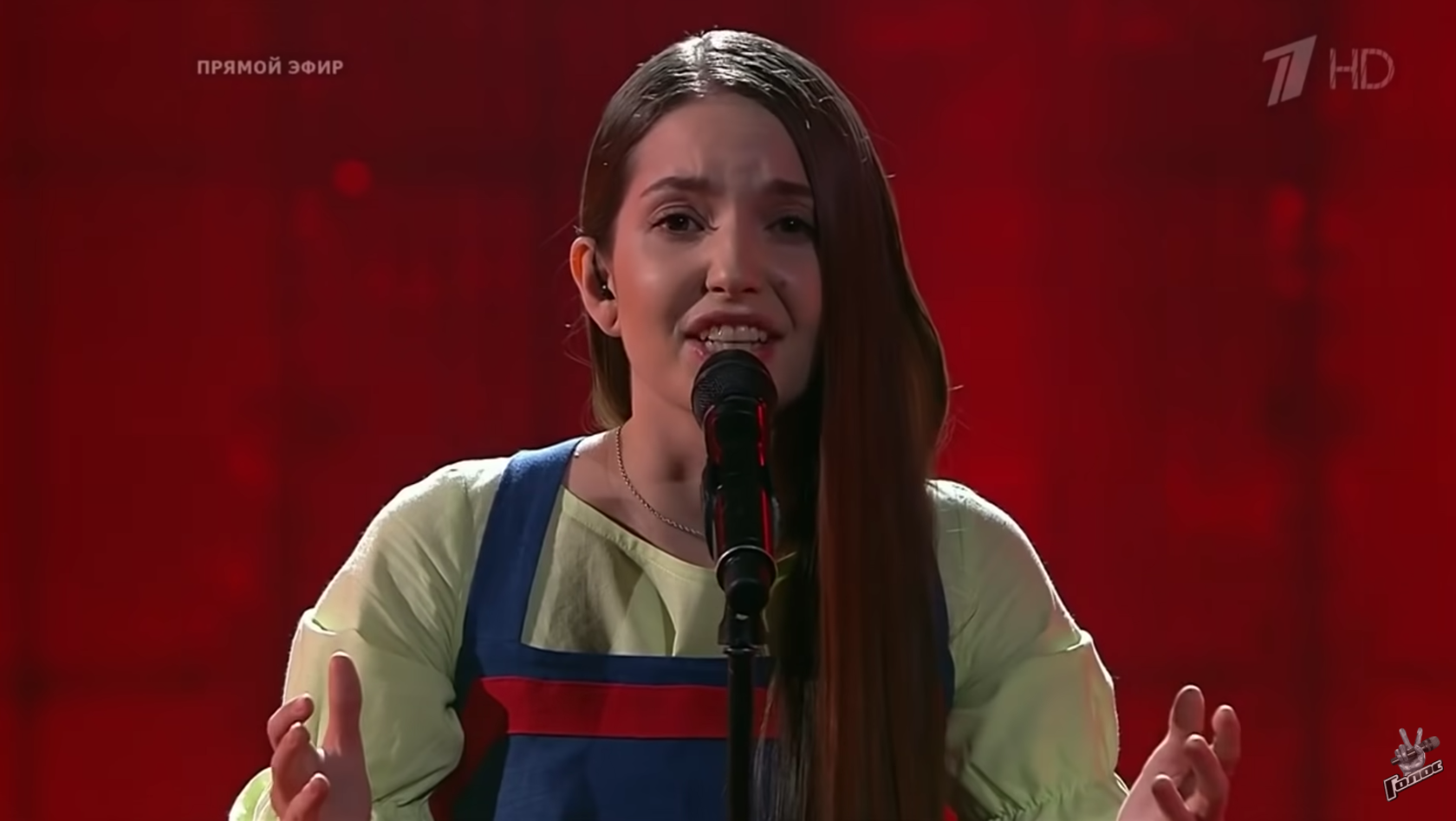 Выступление Юлии Кошкиной. © YouTube /  Голос / The Voice Russia