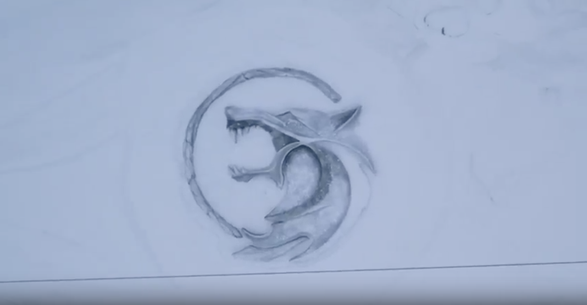 В Шерегеше создали 25-метровый медальон-лого из сериала 