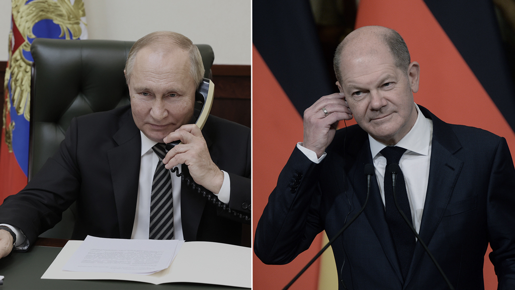 Путин провёл первый телефонный разговор с новым канцлером Германии Шольцем