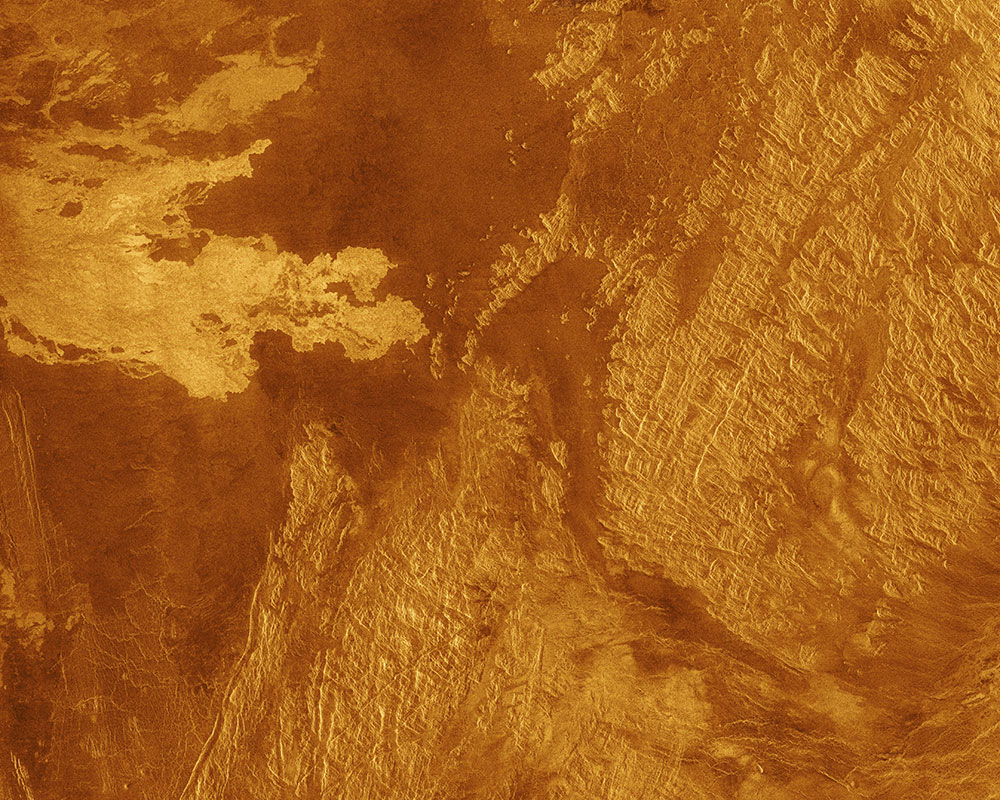 Изображение поверхности Венеры. Фото © Getty Images