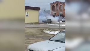 Подрыв автомобиля в Краснодарском крае сняли на видео