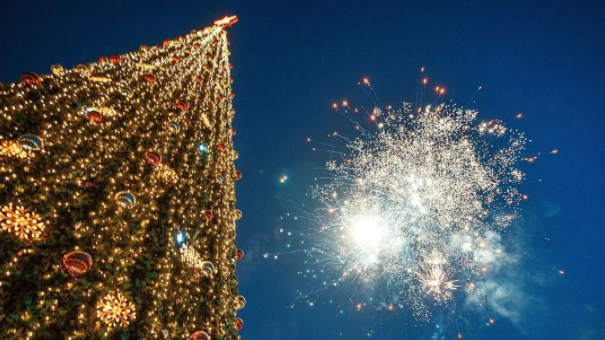 Салют в честь Нового года в Чите. Фото © Instagram/chita_negazeta 