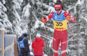 Женская сборная России выиграла эстафету на Кубке мира по лыжам