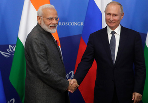 Путин: Россия относится к Индии как к великой державе с дружественным народом