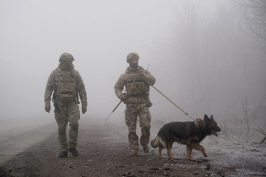 Украинские военные в Донбассе. Фото © ТАСС / AP Photo / Evgeniy Maloletka