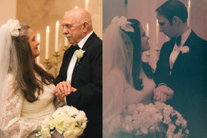 Пожилые супруги повторили свадебную фотосессию спустя 50 лет, напомнив о самом важном в жизни