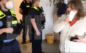 "Мордой в пол и в наручники": В Берлине задержали россиянку, у которой изъяли троих детей — видео