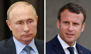 Путин и Макрон обсудили Нагорный Карабах и Украину